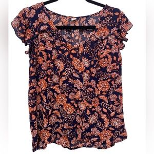 Women’s Short Sleeve Floral Top